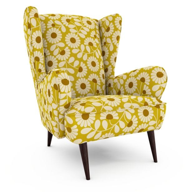 Orla Kiely Alma Fabric Pattern Armchair