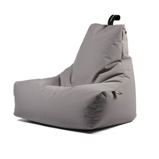 Extreme Lounging Mighty B-Bag Beanbag, Silver Grey