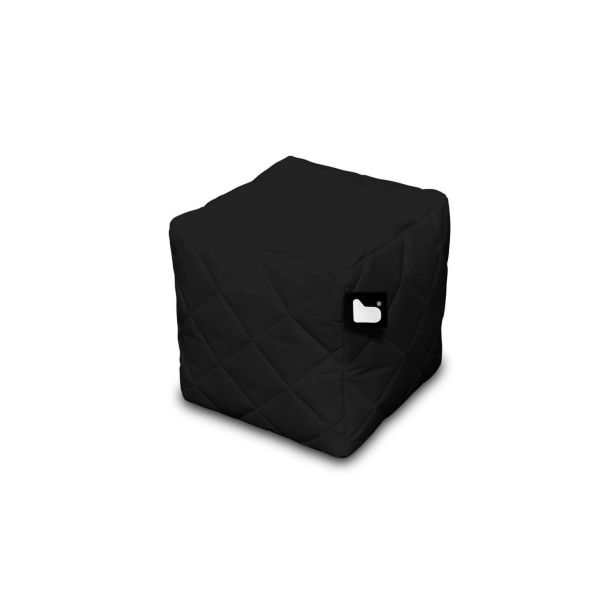 Extreme Lounging B-Box Quilted Footstool, Black