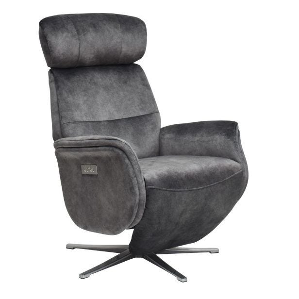 Casa Memphis Power Recliner Fabric Chair, Shadow