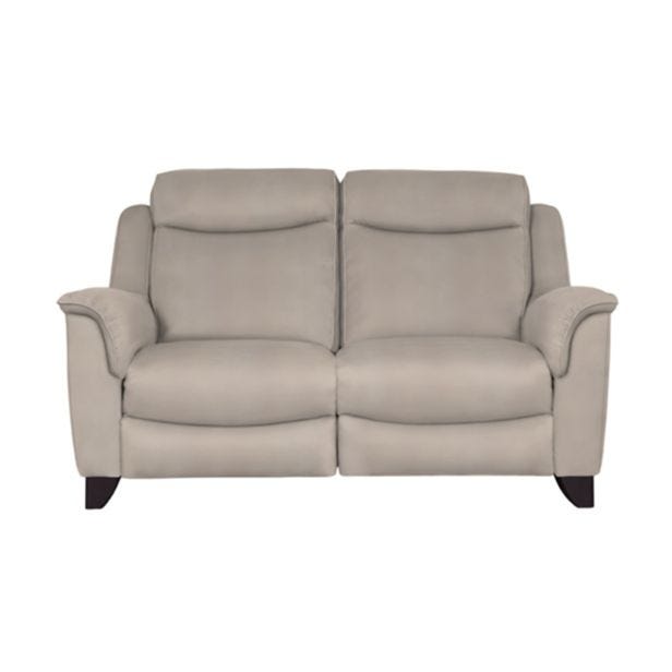 Parker Knoll Manhattan 2 Seater Leather Sofa, Roma Putty