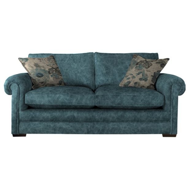 Parker Knoll Canterbury Large 2 Seater Leather Sofa, Oxford Midnight