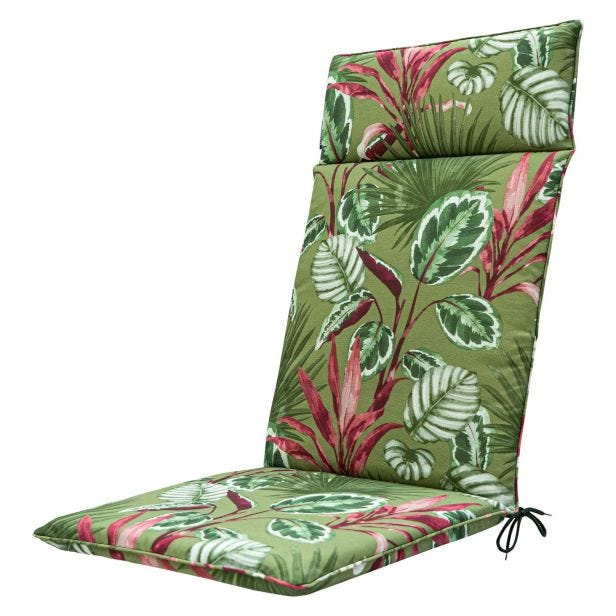 Madison Outdoor High Back Cushion, Cala Green