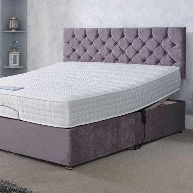Casa Gel Flex 1000 Adjustable Divan Bed Set, Single