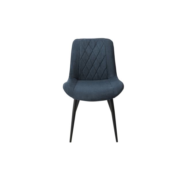 Casa Angelo Diamond Fabric Dining Chairs, Set of 2, Blue
