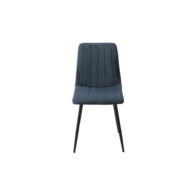 Casa Angelo Panel Fabric Dining Chairs, Set of 2, Blue
