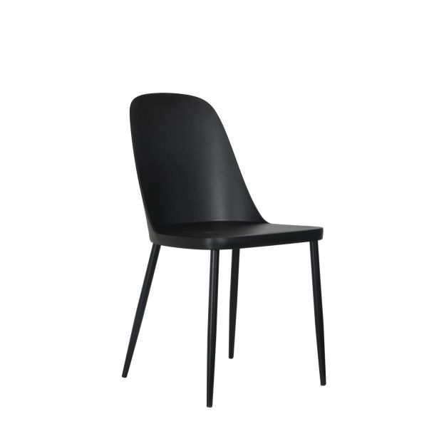Casa Angelo Linear Dining Chairs, Set of 2, Black