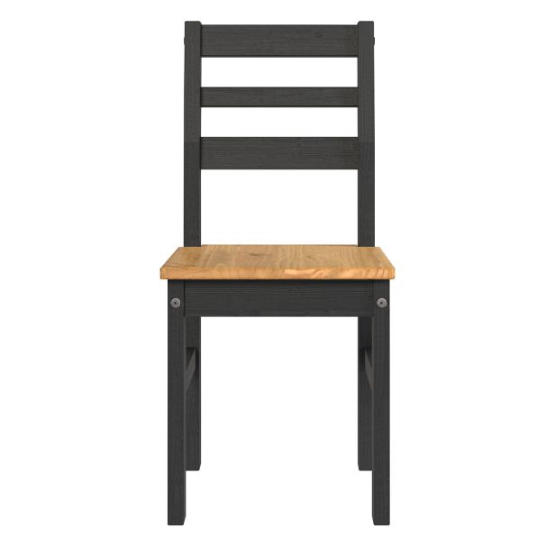 Casa Taylor Pair Linea Dining Chairs, Antique Wax