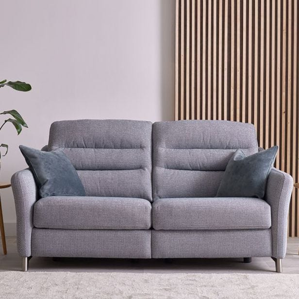 Casa Nimbus 3 Seater Fabric Double Power Recliner