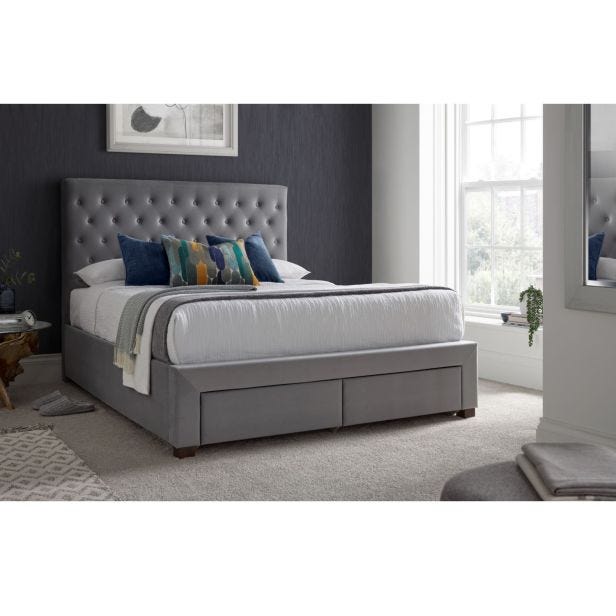 Casa Vicky Two Drawer Bed Frame, Double
