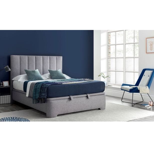 Casa Macy Ottoman Bed Frame, Double, Marbella Grey