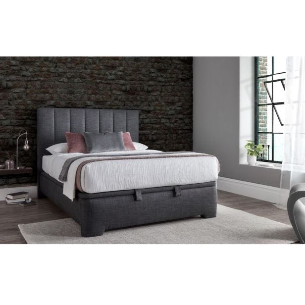 Casa Macy Ottoman Bed Frame, King, Pendle Slate