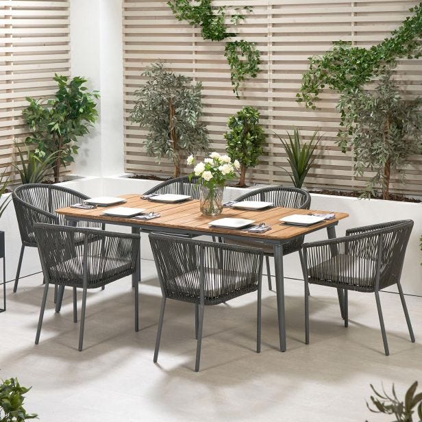 Pacific Lifestyle Remis 6 Seater Garden Dining Set