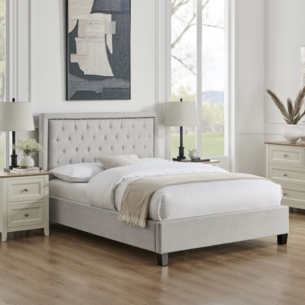 Casa Iris Bed Frame, Double, Natural