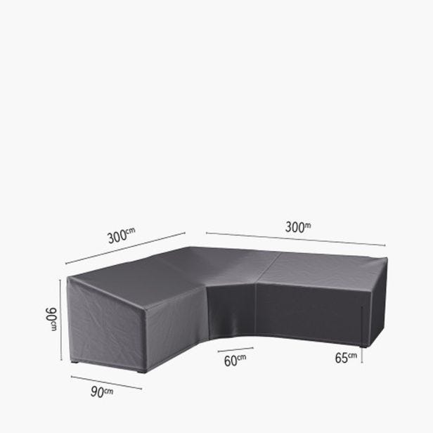 Aercover Outdoor Large Trapeeze Corner Cover, 300x300x90x65x90cm