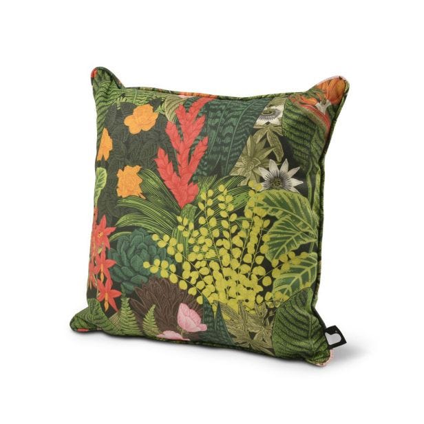 Extreme Lounging Outdoor B-Cushion, 43x43cm, Leaves Graphic