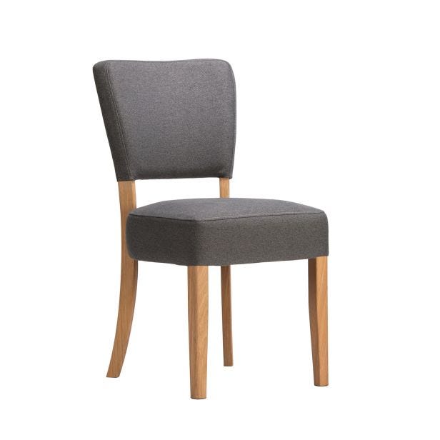 Casa Axel Upholstered Dining Chair, Pewter