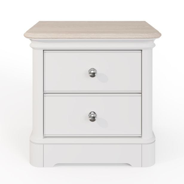 Casa Coral Large 2 Drawer Bedside Cabinet
