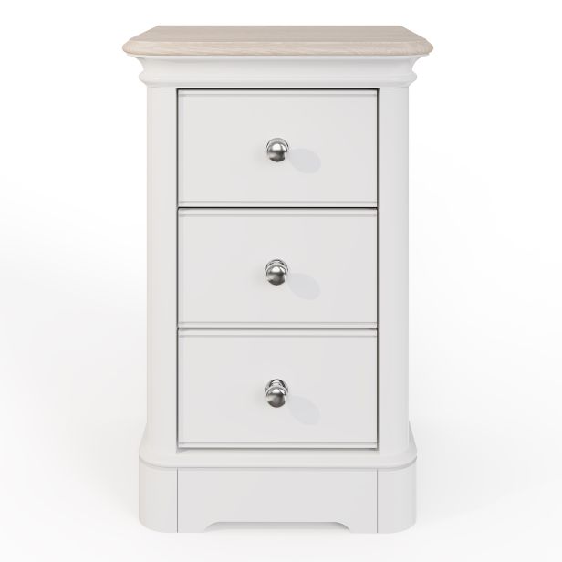 Casa Coral Small 3 Drawer Bedside Cabinet