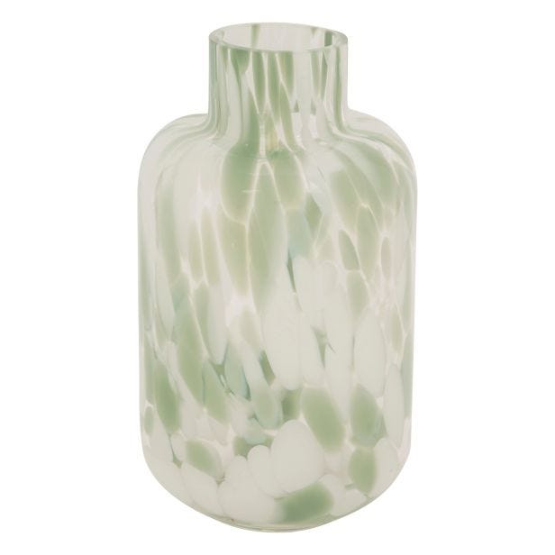 Atmosphera Arvo Vase, Green & White