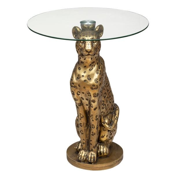 Atmosphera Wild Leopard Coffee Table, Gold