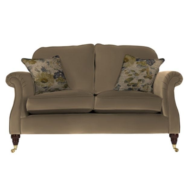 Parker Knoll Westbury 2 Seater Leather Sofa, Como Sage