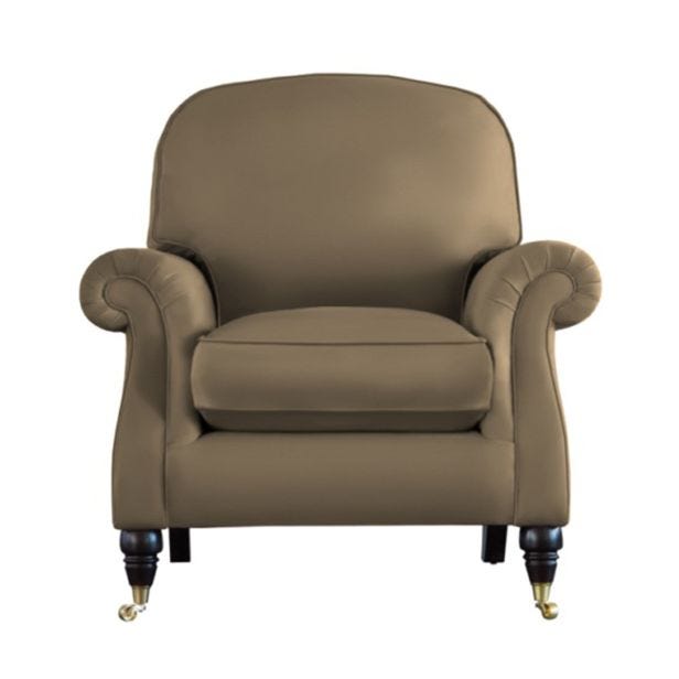 Parker Knoll Westbury Leather Armchair, Como Sage