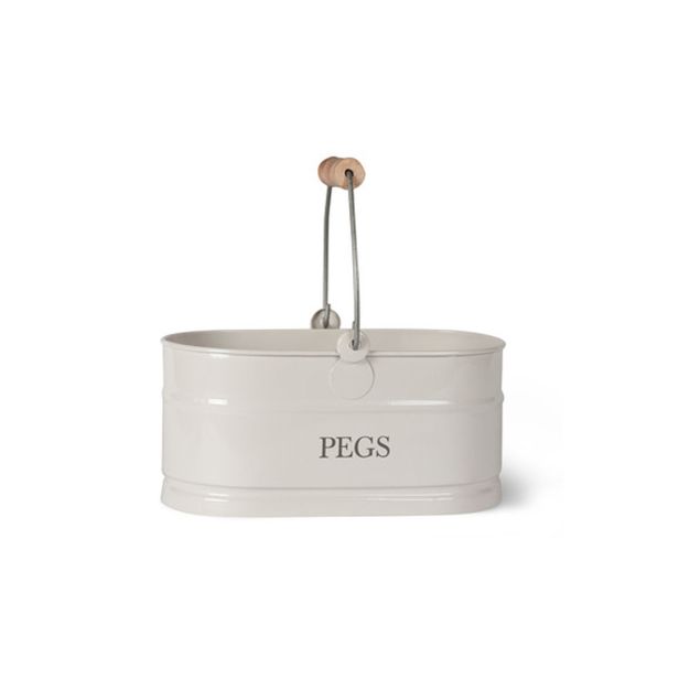 Garden Trading Peg Bucket, Chalk