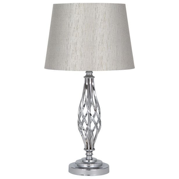 Pacific Lifestyle Jenna Table Lamp, Nickel