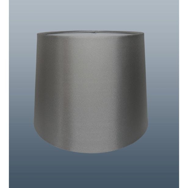 Casa Empire Silk Lamp Shade, 25cm, Silver