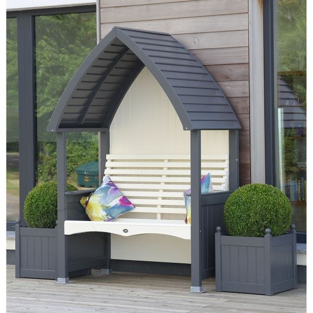 AFK Cottage Arbour, Charcoal/Cream