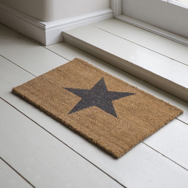 Garden Trading Star Doormat, Small, Natural