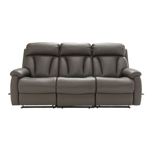 La-Z-Boy Georgina 3 Seater Double Manual Recliner Leather Sofa