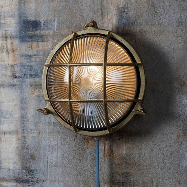 Garden Trading Devonport Bulk Head Light, Brass
