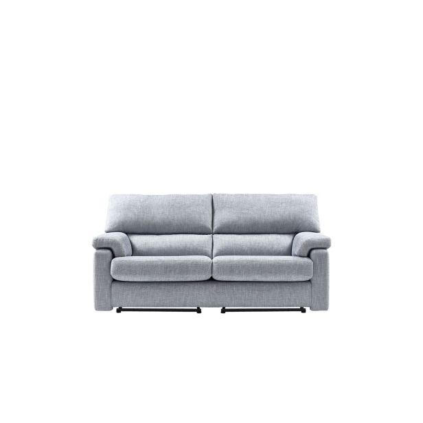 Casa Henry 3 Seater Double Power Recliner Fabric Sofa