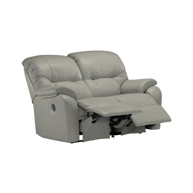 G Plan Mistral Small 2 Seater Double Power Recliner Leather Sofa