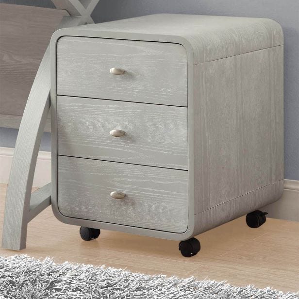 Jual Helsinki 3 Drawer Pedestal Cabinet, Grey
