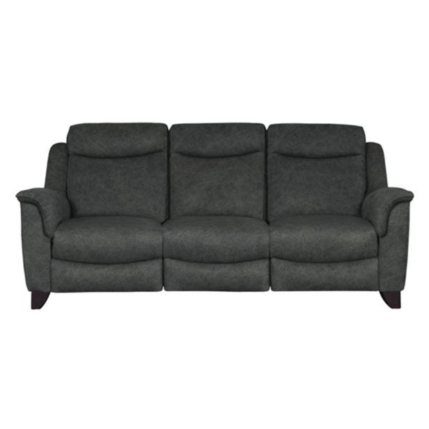 Parker Knoll Manhattan 3 Seater Power Recliner Leather Sofa, Oxford Winter Lake