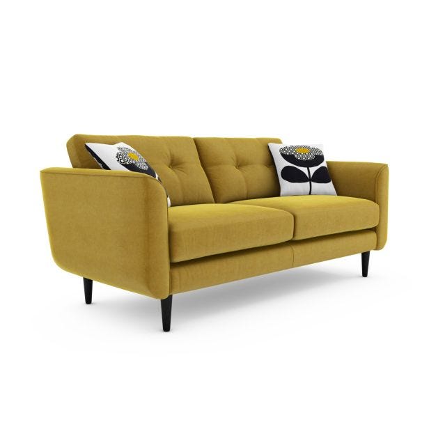 Orla Kiely Linden Medium Velvet Sofa