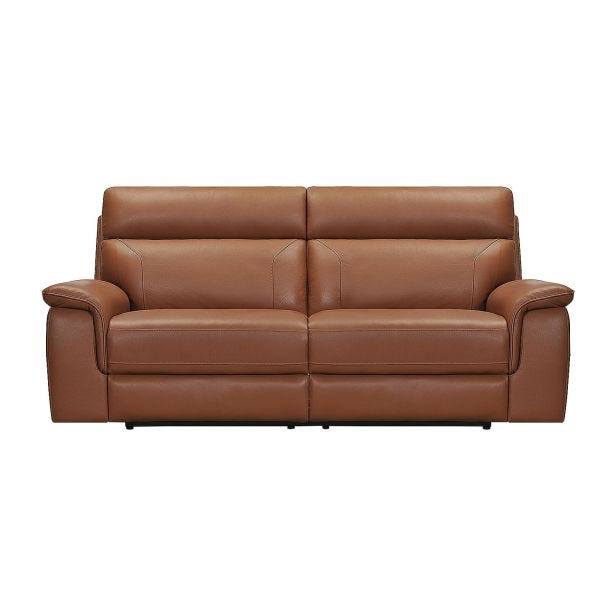 Casa Harry 3 Seater Double Power Recliner Leather Sofa