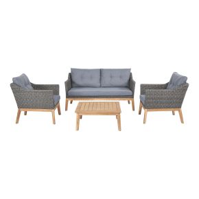 Pacific Lifestyle Larissa Garden Lounge Set, Dark Grey