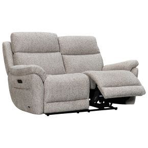 Casa Stratus 2 Seater Power Recliner Fabric Sofa
