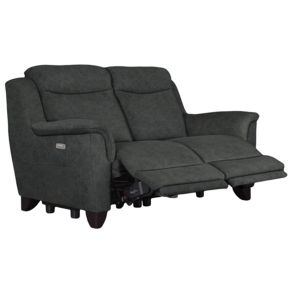 Parker Knoll Manhattan 2 Seater Power Recliner Leather Sofa, Oxford Winter Lake