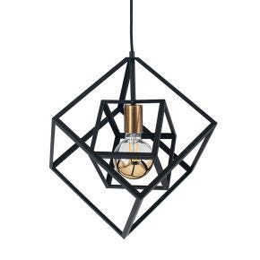 Pacific Lifestyle Alessio Two Cube Ceiling Light, Matt Black