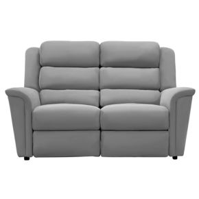 Parker Knoll Colorado 2 Seater Leather Sofa, Roma Steel 