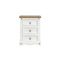 Casa Connor 3 Drawer Bedside Cabinet, White