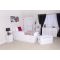 Casa Connor 3 Drawer Bedside Cabinet, White