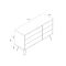 Casa Alden 3+3 Drawer Wide Chest of Drawers, Driftwood