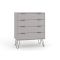 Casa Alden 4 Drawer Chest of Drawers, Grey
