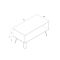 Casa Alden Open Shelf Coffee Table, White